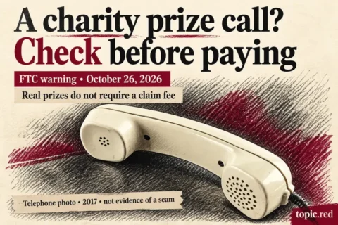 FTC warns that a charity prize call can be an impersonation scam